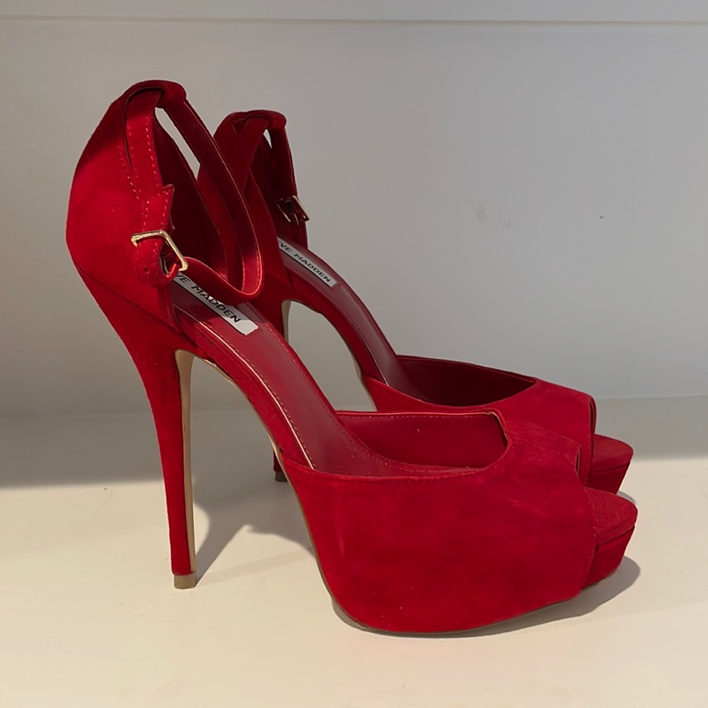 Steve Madden HAYLEE peep toe platform heels size 10